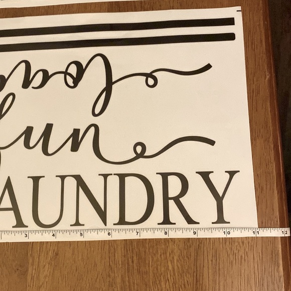 NWT Laundry Room Peel & Stick Decals “Laundry Room - loads of fun”. - Picture 6 of 7